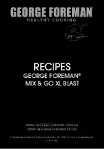 Preview for 15 page of George Foreman GFBL4000AU Instructions & Warranty