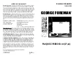 Preview for 12 page of George Foreman GFG185 Owner'S Manual