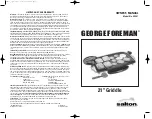 George Foreman GFG21 Owner'S Manual preview