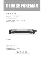 George Foreman GFG240X Manual preview