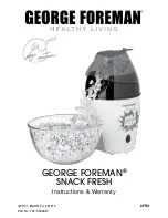 Preview for 1 page of George Foreman GFPC1 Instructions & Warranty