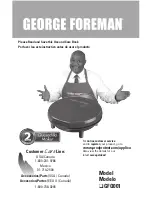 Preview for 1 page of George Foreman GFQ001 Use And Care Book Manual