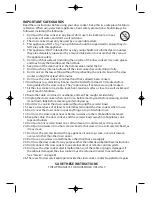 Preview for 2 page of George Foreman GFSC35 Instructions Manual