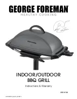 Preview for 1 page of George Foreman GGR201RAU Instructions & Warranty