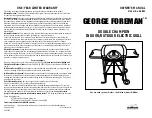 Preview for 1 page of George Foreman GGR62 Owner'S Manual