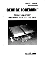 George Foreman GGR88DK Owner'S Manual preview