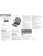 Preview for 2 page of George Foreman GR0030P Instructions