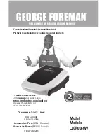 George Foreman GR0060W Super Champ Power Press Use And Care Manual preview