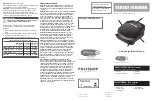 Preview for 2 page of George Foreman GR136B127V Quick Start Manual