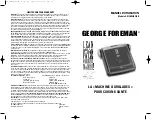 Предварительный просмотр 20 страницы George Foreman GR19BC Owner'S Manual