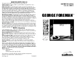 Preview for 32 page of George Foreman GR20BWC Owner'S Manual