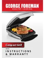 Preview for 1 page of George Foreman GR22SIL Instructions & Warranty