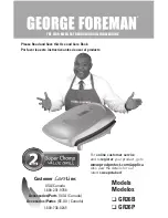 George Foreman GR26B Super Champ Use And Care Manual preview