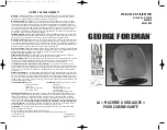 Preview for 16 page of George Foreman GR26BLK Owner'S Manual