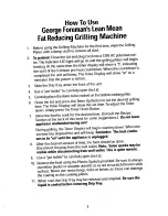 Preview for 6 page of George Foreman GR26TMR Owner'S Manual