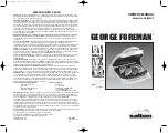 George Foreman GR28WHT Owner'S Manual preview