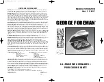 Preview for 16 page of George Foreman GR28WHT Owner'S Manual