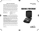 Preview for 1 page of George Foreman GR2B Owner'S Manual