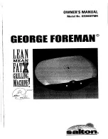 Preview for 1 page of George Foreman GR35SBTMR Owner'S Manual