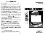 Preview for 32 page of George Foreman GR36VT Owner'S Manual