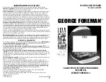 Preview for 33 page of George Foreman GR36VT Owner'S Manual