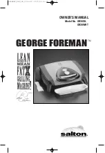 Preview for 1 page of George Foreman GR38SIL Owner'S Manual