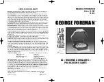 Предварительный просмотр 16 страницы George Foreman GR8BLK Owner'S Manual