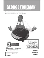 George Foreman Grand Champ GR100V Use And Care Book Manual preview