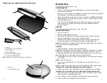 Preview for 3 page of George Foreman Grand Champ GR1036P Use And Care Book Manual