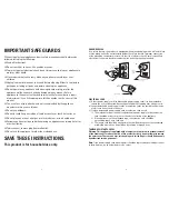 Preview for 2 page of George Foreman Grand Champ GR1212CAN Use And Care Manual