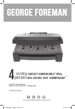 Preview for 1 page of George Foreman GRES060BSC User Manual