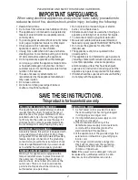 Preview for 2 page of George Foreman GRP1001 Use And Care Manual