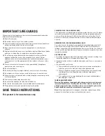 Preview for 2 page of George Foreman GRP106BPB Use And Care Manual