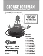 George Foreman GRP106QPGB Use And Care Book Manual preview