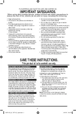 Preview for 2 page of George Foreman GRP180P Use And Care Manual