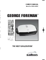 George Foreman GRP4 Owner'S Manual preview