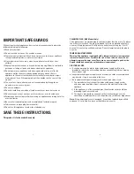 Preview for 2 page of George Foreman GRP46P Use And Care Book Manual