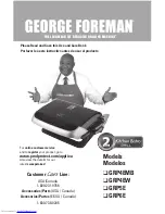 Preview for 1 page of George Foreman GRP4E Use And Care Book Manual