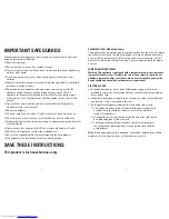 Preview for 2 page of George Foreman GRP4E Use And Care Book Manual