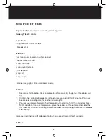 Preview for 22 page of George Foreman GRP5 Instructions & Warranty