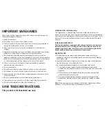 Preview for 2 page of George Foreman GRP90WGB The Next Grilleration Use And Care Manual