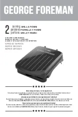 George Foreman GRS040 Series Use And Care Manual preview