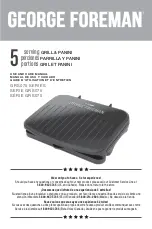 George Foreman GRS075 Series Use And Care Manual preview