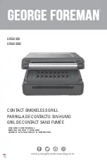 George Foreman GRS6090B Use And Care Manual preview