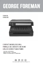 Preview for 1 page of George Foreman GRV6090B Use And Care Manual