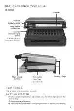 Preview for 3 page of George Foreman GRV6090B Use And Care Manual