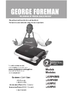 George Foreman Kitchen Bistro GRP4EMB Use And Care Book Manual preview