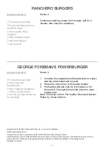 Preview for 17 page of George Foreman MEDIUM GFOG1000 Instructions & Warranty