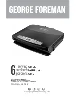 Preview for 1 page of George Foreman RPGD3994 SERIES Use And Care Manual