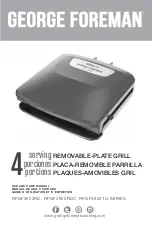 Preview for 1 page of George Foreman RPGF3602RD series Use And Care Manual